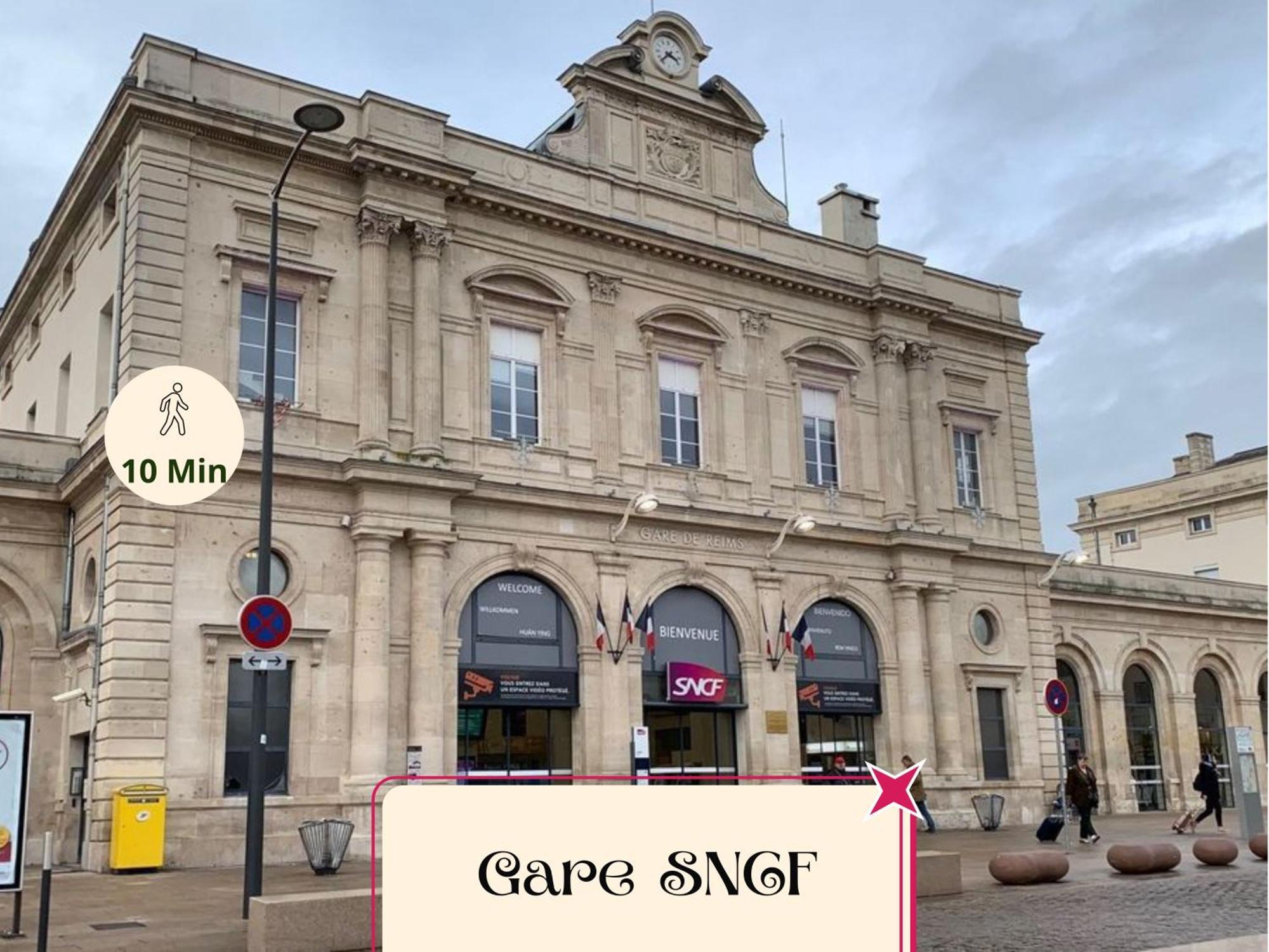 Colbert 541 Hypercentre - Ideal Couple & Pro - Wifi Haut Debit - Gare, Cathedrale, Commerces, Restaurants & Transports En Commun A Moins De 10 Minutes A Pied Reims Exterior foto
